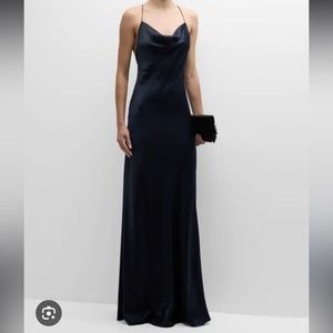 L’AGENCE Arianne Cowl Silk Maxi Slip Dress